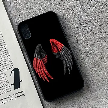 iPhone XR Angel Wings Luxury Case – Metal Printed Soft Edge Impact-Resistant Cover