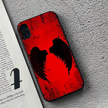iPhone XR Angel Wings 2.0 Case – Premium Metal Printed Soft Bumper Shockproof Cover