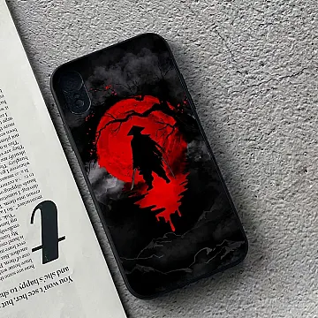 iPhone XR Ninja Premium Case – Metallic Print Flexible Bumper Drop-Proof Cover