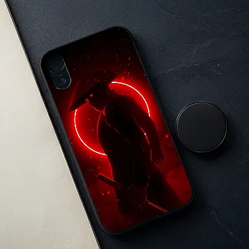 iPhone XR Ninja Shadow Case – Metal Printed Soft Edge Impact-Resistant Cover