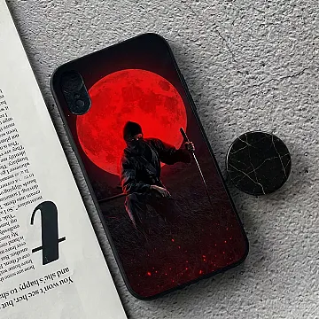 iPhone XR - Ninja Series - Premium Metal-Printed Soft Bumper Bump-Guard Case