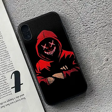 iPhone XR - Anonymous 2.0 Series - Premium Metal-Printed Soft Bumper Guard-Flex Case