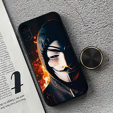 iPhone XR - Anonymous 2.0 Series - Premium Metal-Printed Soft Bumper Impact-Core Case
